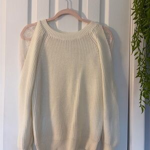 SHEIN Cream Knit Sweater
